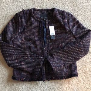NWT Cropped Banana Republic tweed blazer